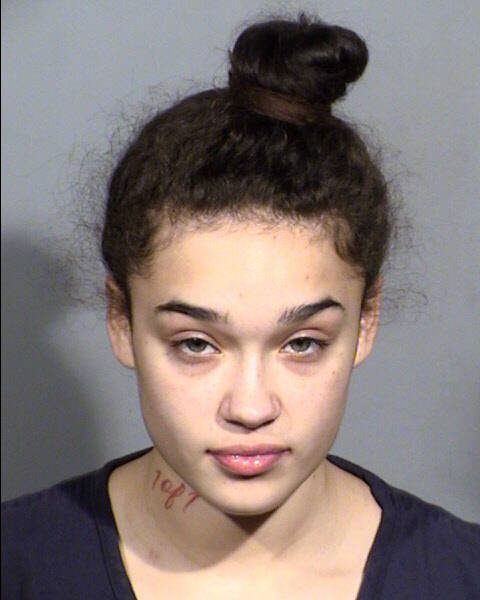 Las Vegas police arrested Sakari Harnden, 19, and her boyfriend Chance Comanche, 27, in the suspected killing of a Lynnwood woman. (Photo provided by Las Vegas Metropolitan Police Department)