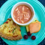 Quiche and soup at Molbaks Garden Cafe in Woodinville, Washington. Photographed in 2016. (Andrea Brown / The Herald)