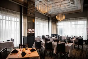 Inside one of the dining rooms at Fogo de Chão on Thursday, April 20, 2023 in Lynnwood, Washington. (Olivia Vanni / The Herald)