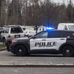 Everett Police respond to an accident along Highway 99 just north of Airport Road on Tuesday, Dec. 21, 2021 in Everett, Wa. (Olivia Vanni / The Herald)