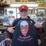 Bob Martin, 82, poses for a photo at The Stag Barbershop in Snohomish, Washington on Wednesday, March 22, 2023. (Annie Barker / The Herald)