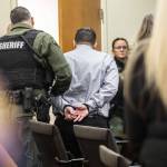 Richard Rotter is walked out of the courtroom in handcuffs after being found guilty of aggravated first-degree murder at the Snohomish County Courthouse on Monday, April 3, 2023, in Everett, Washington. (Olivia Vanni / The Herald)