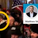 Matthew Stickney's LinkedIn profile overlayed an Instagram story depicting Stickney inside the United States Capitol building on January 6, 2021 in Washington, D.C.. (U.S. Attorney’s Office for the District of Columbia)