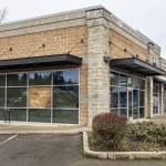 Outside of the recently closed Starbucks along Highway 99 on Thursday, Dec. 28, 2023 in Everett, Washington. (Olivia Vanni / The Herald)