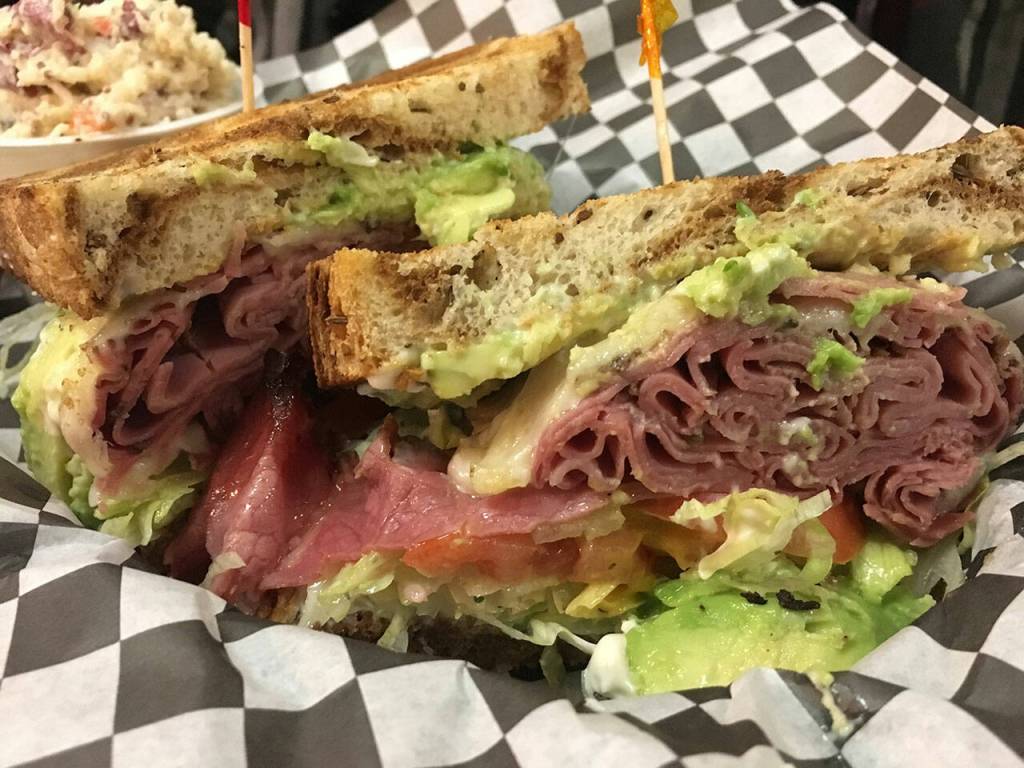 The Super-Dooper at Heidis Sandwichboard in Snohomish. (Ben Watanabe / The Herald)