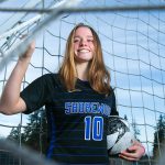 Shorewood senior midfielder Amelia Severn is photographed on Wednesday, Dec. 20, 2023, at Shorewood High School in Shoreline, Washington. (Ryan Berry / The Herald)