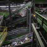Items are sorted for recycling inside the Waste Management Cascade Recycling Center in Woodinville, Washington on Wednesday, Nov. 1, 2023. (Annie Barker / The Herald)
