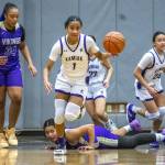 Kamiaks Zia-Daye Anderson steals the ball during the game against Lake Stevens on Wednesday, Jan. 3, 2024 in Mukilteo, Washington. (Olivia Vanni / The Herald)