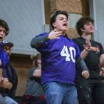 Kamaik fans reacts to a shot during the game against Lake Stevens on Wednesday, Jan. 3, 2024 in Mukilteo, Washington. (Olivia Vanni / The Herald)