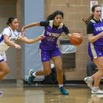 Lake Stevens Noelani Tupua steals the ball during the game against Kamiak on Wednesday in Mukilteo. (Olivia Vanni / The Herald)