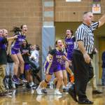 The Lake Stevens bench reacts to beating Kamiak on Wednesday, Jan. 3, 2024 in Mukilteo, Washington. (Olivia Vanni / The Herald)