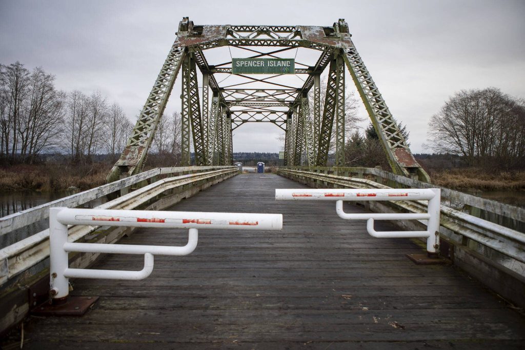 Spencer Island in Everett, Washington on Thursday, Jan. 4, 2024. (Annie Barker / The Herald)