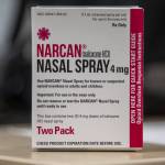 Snohomish County Human Services Opioid Outreach Specialist Amy Wheat talks about Narcan at the Everett Public Library Evergreen Branch in Everett, Washington on Tuesday, Jan. 17, 2023. (Annie Barker / The Herald)