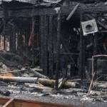 The remnants of the house in the 4900 block of Lerch Road. (GoFundMe)