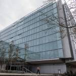 A person walks out of the Snohomish County Corrections building on Wednesday, Jan. 3, 2024 in Everett, Washington. (Olivia Vanni / The Herald)