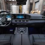 The Mercedes-Benz MBUX multimedia system is a focal point inside the 2024 GLS 580. (Photo provided by Mercedes-Benz)
