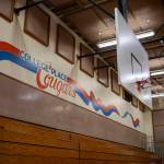 The gym inside College Place Middle School in Lynnwood, Washington, on Thursday, Feb. 1, 2023. If approved, a capital bond measure on the February ballot would allow the school district to rebuild both College Place Elementary and Middle. (Annie Barker / The Herald)