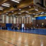The gym inside College Place Middle School in Lynnwood, Washington, on Thursday, Feb. 1, 2023. If approved, a capital bond measure on the February ballot would allow the school district to rebuild both College Place Elementary and Middle. (Annie Barker / The Herald)