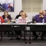 Executive Director of Operations & Finance Lisa Gonzales speaks during a Marysville School Board meeting on Monday, Feb. 5, 2024 in Marysville, Washington. (Olivia Vanni / The Herald)