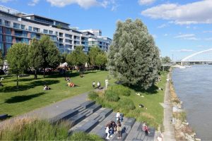 Bratislava's Eurovea is an ambitious mixed-use development along the Danube River. (Rick Steves)