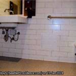 Footage from a hidden camera Marcelo Vargas-Fernandez set up in the Expedia bathroom, according to charges filed in King County. (Provided by Seattle Police Department)