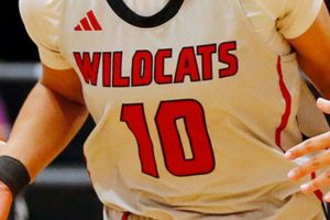 Archbishop Murphy freshman Ashley Fletcher is introduced as a starter before a matchup against Arlington on Tuesday, Jan. 9, 2024, at Archbishop Murphy High School in Everett , Washington. (Ryan Berry / The Herald)