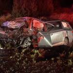 Snohomish County Fire District #4 and Snohomish Regional Fire and Rescue responded to a two-vehicle head-on collision on SR 2 on Wednesday February 21, 2024 in Snohomish. (Photo provided by Snohomish County Fire District #4)