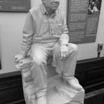 Jon Bauer / The Herald
A model of a statue of Billy Frank Jr., the Nisqually tribal fishing rights activist, is on display in the lobby of the lieutenant governors office in the state Capitol.