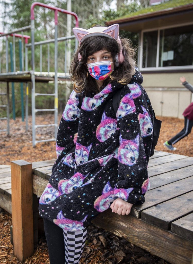 Michael Miller, 17, poses for a portrait at Clearwater School on Thursday, Jan. 25, 2024 in Bothell, Washington. (Olivia Vanni / The Herald)