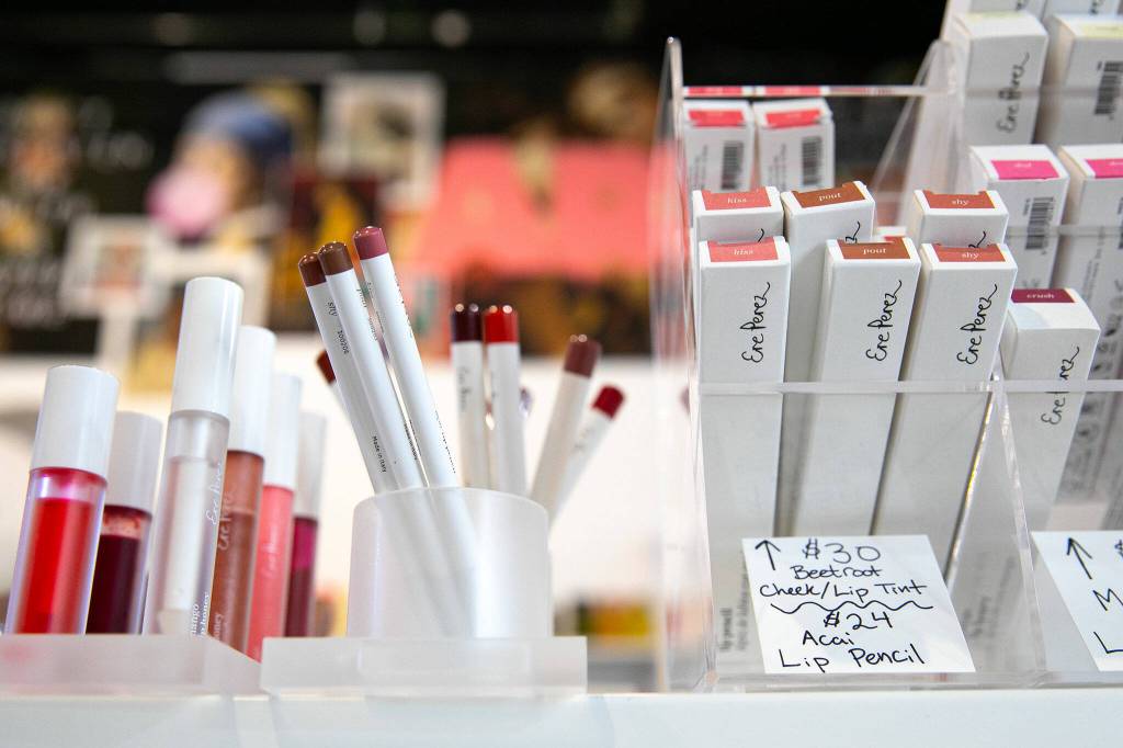 Ere Perez products are featured at Bandbox Beauty Supply. (Ryan Berry / The Herald)