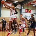 Skagit Valley Colleges Sylas Williams, a Jackson High School graduate, pulls down a rebounds during a game at Skagit Valley College. (Photo courtesy of Skagit Valley College)