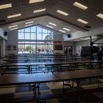 Inside the Lakewood campus commons that is currently too small for the student body between the multiple schools on Tuesday, March 19, 2024 in Marysville, Washington. (Olivia Vanni / The Herald)