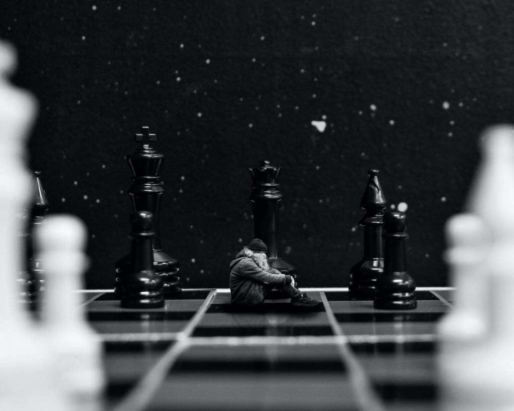 Pawn by Jamie Bazile, Snohomish High School, won third place in the 11th and 12th grade age group in the Black and White Photography Contest at Schack Art Center.