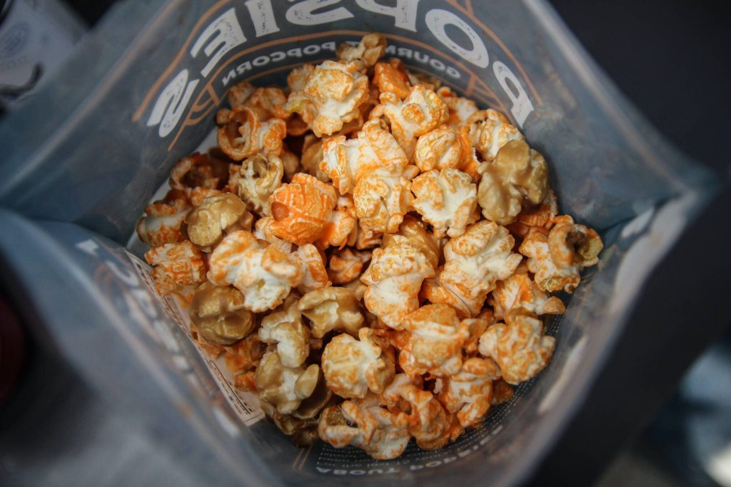 Popsies Whidbey Style popcorn is a blend of cheese and caramel popcorn and is similar to the famous Chicago Style version, offering a mix of sweet and savory. (Photo provided by Whidbey News-Times)