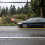 A possible development site for Snohomish Garden Townhomes at 9321 Paradise Lake Road on Friday, April 5, 2024 in Snohomish, Washington. (Annie Barker / The Herald)
