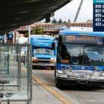 Community Transit is preparing to shift commuter buses that go to the University of Washington in Seattle to connect with Link light rail in Northgate next year. (Kevin Clark / The Herald)