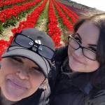 Carol McKinnon, left, with her daughter Taylor Druliner at the Tulip Festival in 2018. (Photo provided by Carol McKinnon)