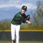 Jacksons Austin Halvorson (22) pitches during a baseball game between Jackson and Glacier Peak at Glacier Peak High School on Tuesday, April 16, 2024 in Snohomish, Washington. Glacier Peak won 3-0. (Annie Barker / The Herald)