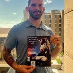 Mukilteo Police Chief Andy Illyn and the graphic he created. He is currently attending the 10-week FBI National Academy in Quantico, Virginia. (Photo provided by Andy Illyn)