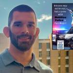 Mukilteo Police Chief Andy Illyn and the graphic he created. He is currently attending the 10-week FBI National Academy in Quantico, Virginia. (Photo provided by Andy Illyn)