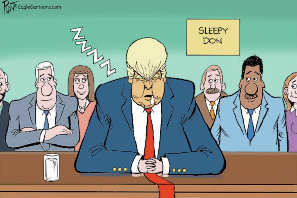 The Hush Money Trial, ExPresident Donald J. Trump, Sleepy Don, Manhattan, NYC, Judge Juan M. Merchan, D.A. Alvin Bragg, jury, selection, 34 felony counts, falsifying business records, Sleepy Joe Biden