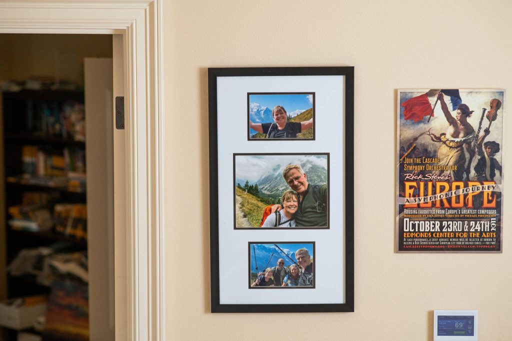 Family mementos and reminders from Stevess many European adventures. (Daniel Berman for The Washington Post)