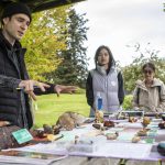 Travis Furlanic leads his presentation during a Whidbey Wild Mushroom Tour at South Whidbey Tilth Farmers Market on Saturday, April 27, 2024 in Langley, Washington. (Annie Barker / The Herald)