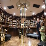Emma Corbilla Doody and her husband, Don Doody, inside their octagonal library at the center of their octagon home on May 2, 2024 in Sultan. (Olivia Vanni / The Herald)