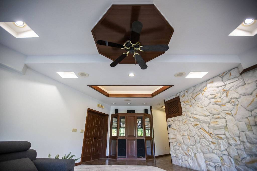 The space that was named the ballroom by Retta on the HGTV show Ugliest House in America. (Olivia Vanni / The Herald)