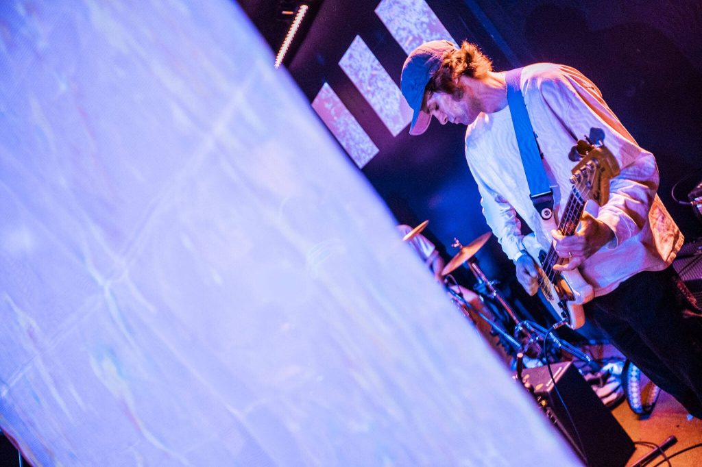 Dead Energy performs at Lucky Dime during the first day of the Fishermans Village Music Fest on Thursday, May 16, 2024 in Everett, Washington. (Olivia Vanni / The Herald)