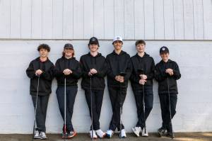 The members of the Snohomish High School boys golf team (from left to right): Cade Strickland, Tyson Olds, Palmer Mutcheson, Hudson Capelli, Drew Hanson and Jackson Dammann. (Photo courtesy of Mark Myers Photography)
