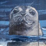 A mural by Gina Ribaudo at the intersection of Colby and Pacific for the Imagine Childrens Museum in Everett, Washington on Thursday, May 9, 2024. (Annie Barker / The Herald)