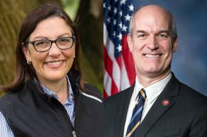 Suzan DelBene, left, Rick Larsen