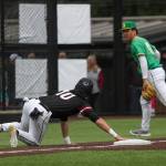 Mountlake Terraces Talan Zenk (10) scrambles for third during a baseball game between Mountlake Terrace and Bishop Blanchet at Edmonds-Woodway High School in Edmonds, Washington on Saturday, May 18, 2024. Mountlake Terrace won, 12-7.(Annie Barker / The Herald)